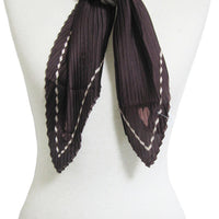 プリーツ加工幾何ブロック柄スカーフ 2021AW売れ筋トレンド新作