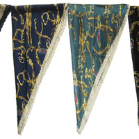 プリーツ加工ベルト柄スカーフ 2021AW売れ筋トレンド新作 薄手細幅チェーン