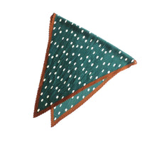 プリーツ加工水玉柄スカーフ 2021AW売れ筋トレンド新作 薄手細幅