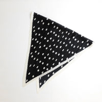 プリーツ加工水玉柄スカーフ 2021AW売れ筋トレンド新作 薄手細幅