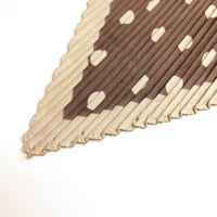 プリーツ加工水玉柄スカーフ 2021AW売れ筋トレンド新作 薄手細幅