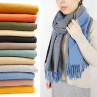 リバーシブル無地ストール 2021AW売れ筋トレンド新作 多色展開ブランケット