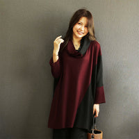 ビーズ糸スヌード付切り替えチューニック