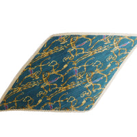 プリーツ加工ベルト柄スカーフ 2021AW売れ筋トレンド新作 薄手細幅チェーン