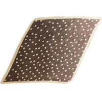 プリーツ加工水玉柄スカーフ 2021AW売れ筋トレンド新作 薄手細幅