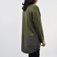 ツートーン パーカー 薄手 裾絞り レディース テールカット M~L 旅行 お出かけ 日よけ UV対策 寒さ対策 アウトドア 春 秋 冬 asone femme アズワンファム