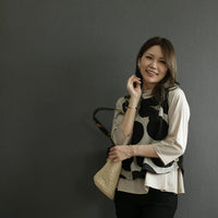 【春夏物】レディースベストショート丈大きめドット柄可愛い人気グレーブラックおしゃれおすすめ母の日プレゼント送料無料