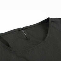 レディース和調刺繍5分袖ブラウス女性