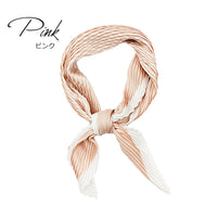 プリーツ加工 2カラー スカーフ 幾何学模様 2021AW売れ筋トレンド新作